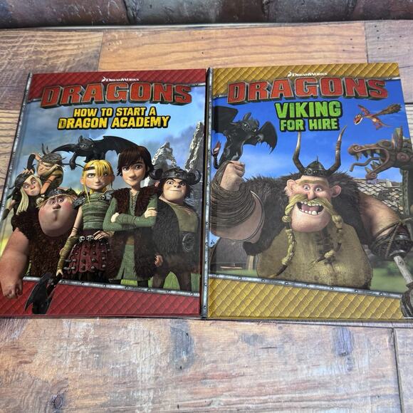 Dreamworks Dragons My Library Slipcase with 4 Hardcover Books 2016 Hiccup - Picture 7 of 7